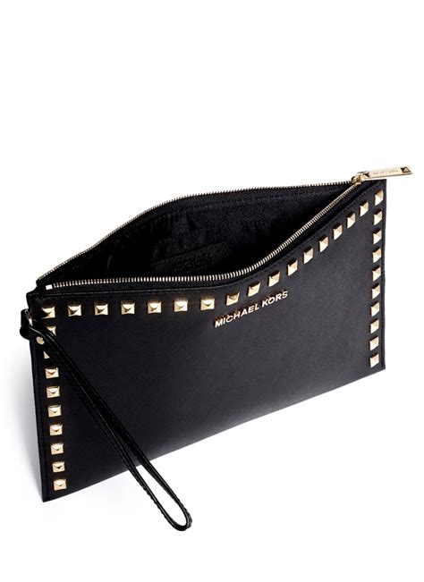 Michael Kors studded clutch